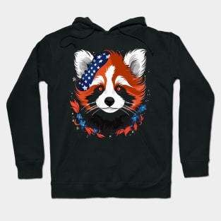 Patriotic Red Panda Hoodie